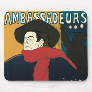 Mousepad Ambassadeurs: Artistide Bruant por Toulouse