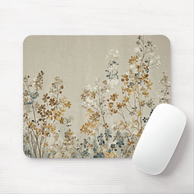 Mousepad Amber meadow floral (Com mouse)