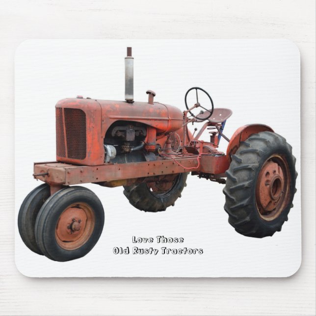 Mousepad Ame aqueles tratores oxidados velhos (Frente)