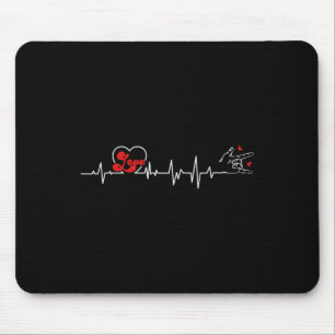 Mousepad Ame Cartaz Sinal Linguagem Audição Perda Awa