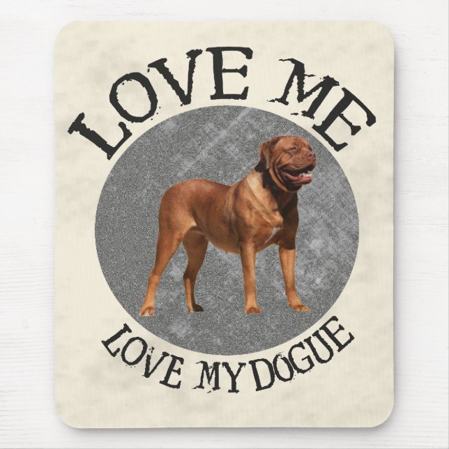 Mousepad Ame-me, ame-o meu Dogue (Frente)