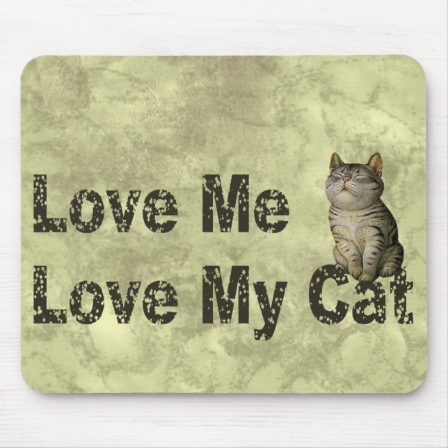 Mousepad Ame meu gato (Frente)