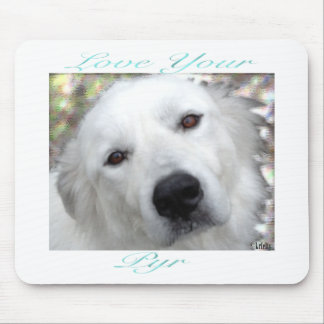 Mousepad Ame sua grandes Pyrenees cerceta de Pyr