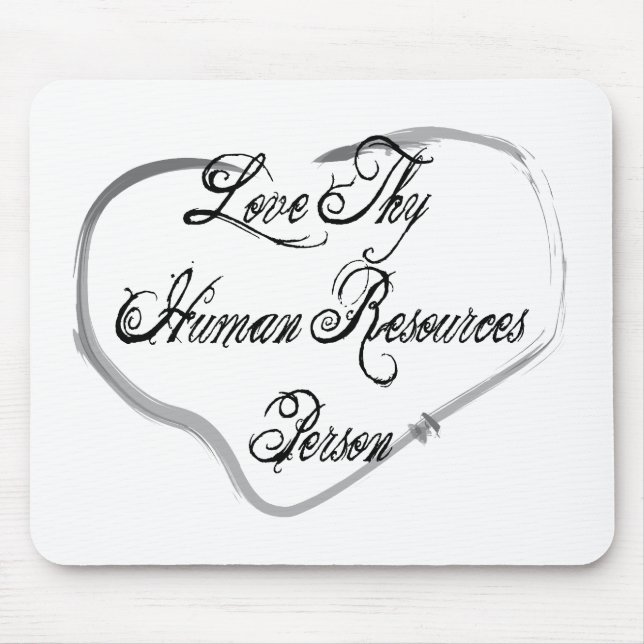 Mousepad Ame Thy pessoa dos recursos humanos (Frente)