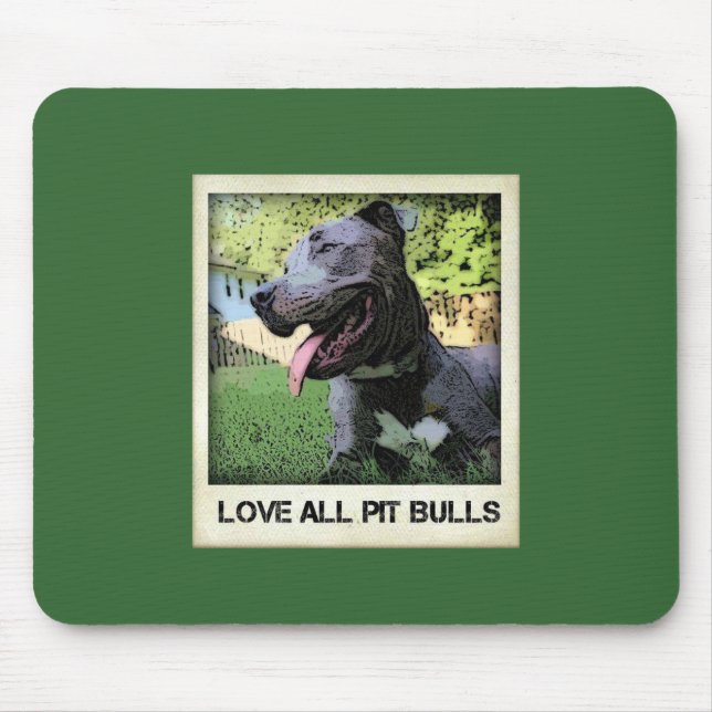 Mousepad Ame todos os pitbull (Frente)