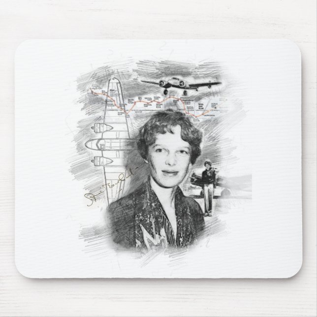 Mousepad Amelia Earhart (Frente)