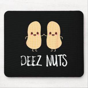 Mousepad Amendoim Comida Engraçada Kawaii Fofa Meme Deez Nu