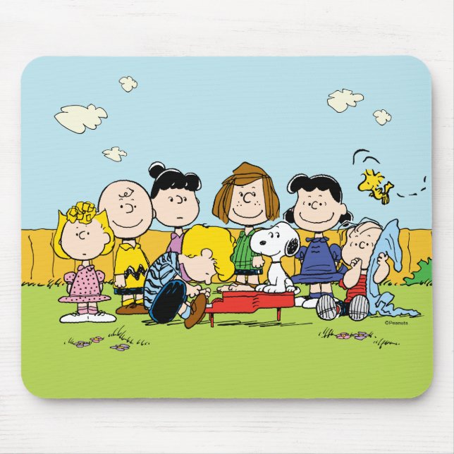 Mousepad Amendoins | Charlie Brown e Gang (Frente)