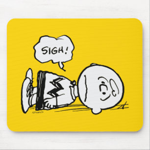 Mousepad Amendoins Charlie Brown está abaixado