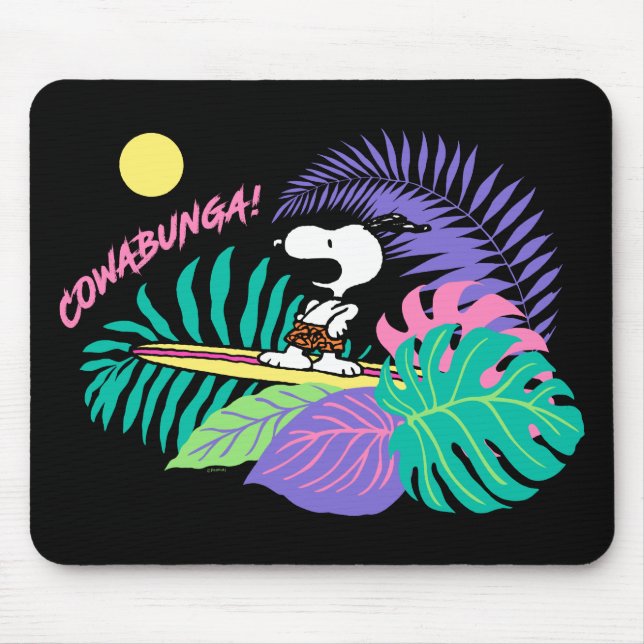Mousepad Amendoins | Cowabunga Snoopy (Frente)