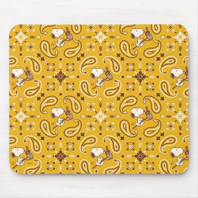 Mousepad Amendoins | Cowboy Snoopy Bandana (Frente)