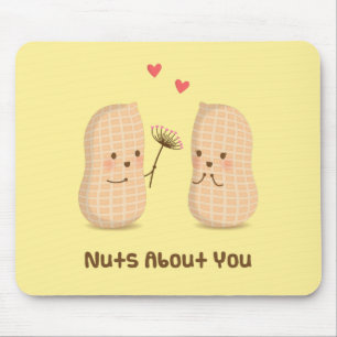 Mousepad Amendoins Fofos Loucos Por Você Piada Amor Humor
