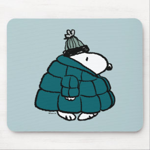 Mousepad Amendoins   Jaqueta Puffer de inverno de Snoopy