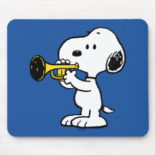 Mousepad Amendoins   Jogador de Trompete Snoopy