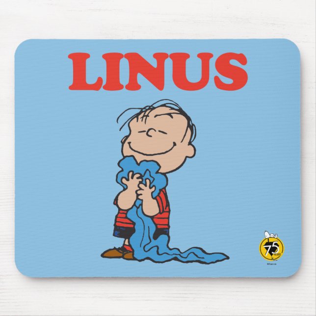 Mousepad Amendoins | Linus Blanket Sorriso (Frente)