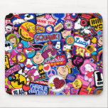 Mousepad Amendoins | Padrão de patch de fita mista<br><div class="desc">Veja este design divertido com a Gangue dos amendoins em manchas bonitas.</div>