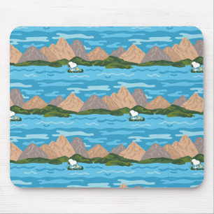 Mousepad Amendoins Padrões de cavidades de madeira e de e