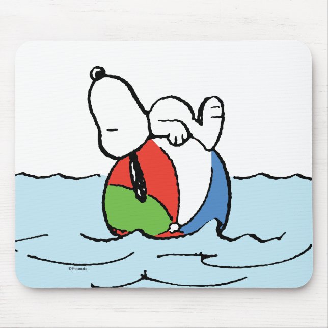 Mousepad Amendoins | Snoopy Beach Ball Beach (Frente)