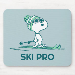 Mousepad Amendoins Snoopy on Skis