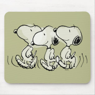 Mousepad Amendoins Snoopy Walking Alto