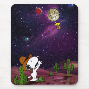 Mousepad Amendoins   Snoopy & Woodstock Cowboy