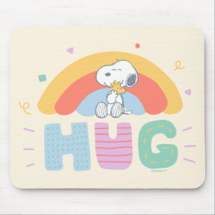 Mousepad Amendoins Snoopy & Woodstock Hug