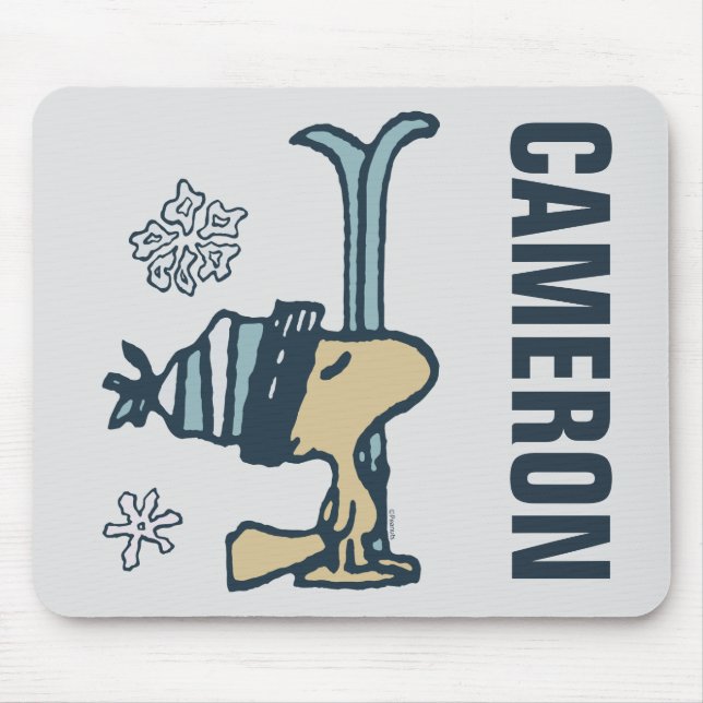 Mousepad Amendoins | Woodstock Ski Pro | Adicione seu nome (Frente)