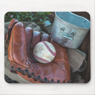 Mousepad Amer Vintage Baseball Mit e Ball Baseball Glove