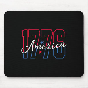 Mousepad América 1776 4 de Julho Patriótico Vintage Homens