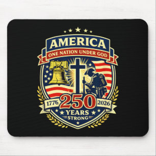 Mousepad América 250 Anos Forte Uma Nação Sob Deus