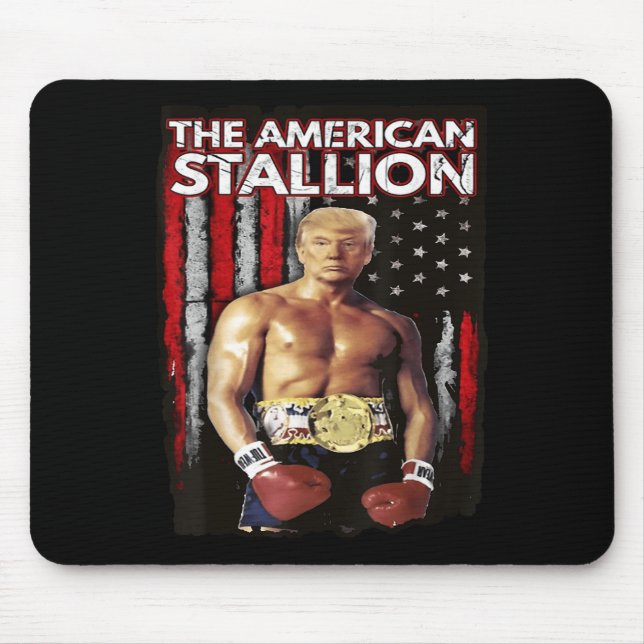 Mousepad America Boxer Trump Rocky Trump Meme Trump 2024 , (Frente)