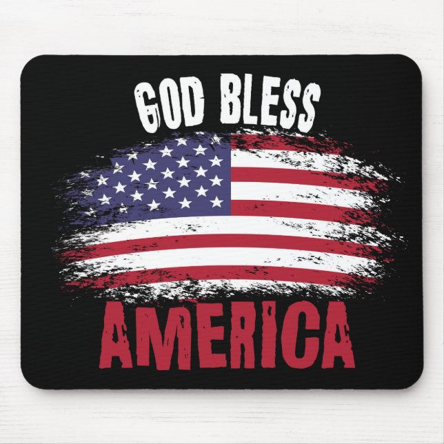 Mousepad América deus abençoe (Frente)
