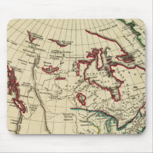 Mousepad América do Norte com limites delineados