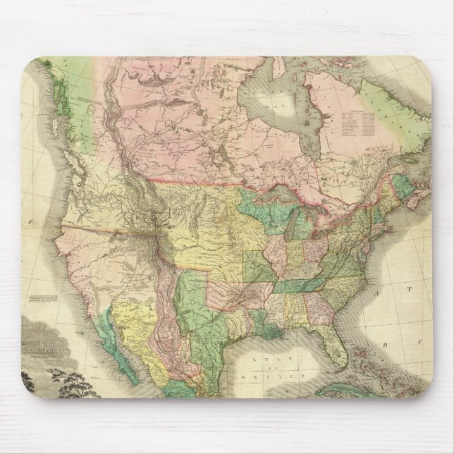 Mousepad América do Norte composta (Frente)