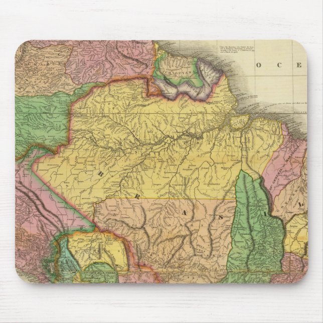 Mousepad América do Sul em 1823 (Frente)