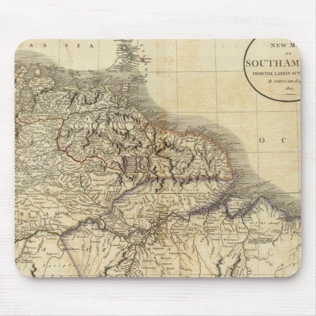 Mousepad América do Sul Norte (Frente)