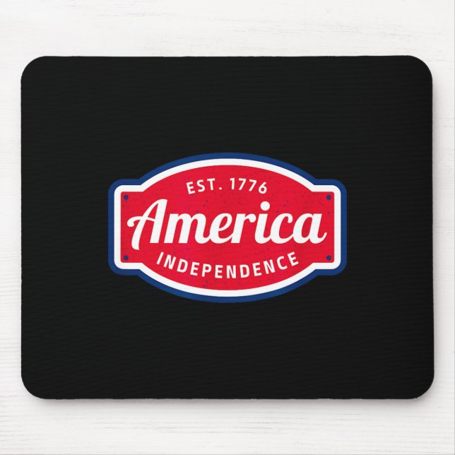 Mousepad América é 1776 independência 4 de julho (Frente)