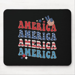 Mousepad América EUA Quatro De Julho 4º Para Homens Mulhere