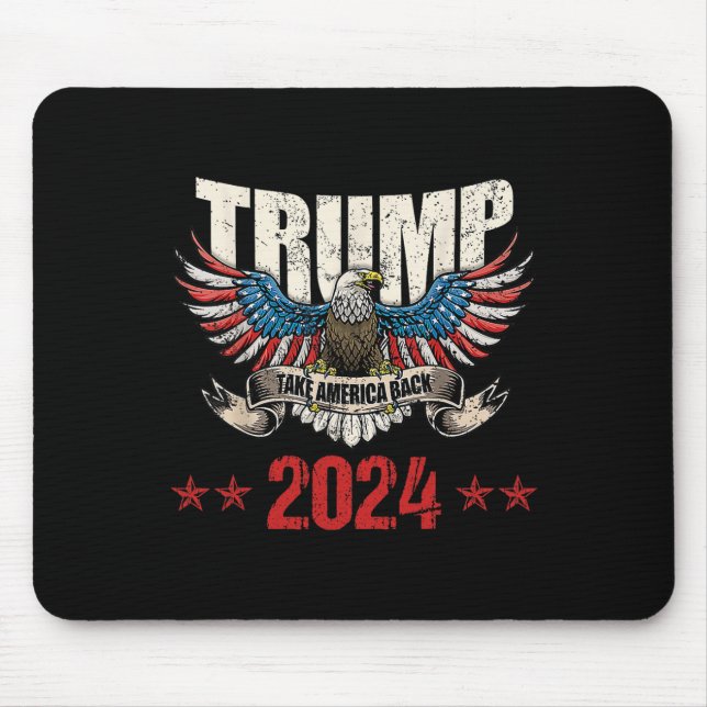 Mousepad América nos devolve a bandeira americana Trump 202 (Frente)