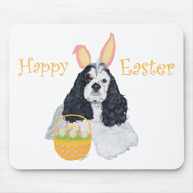 Mousepad American Cocker Spaniel Páscoa (Frente)