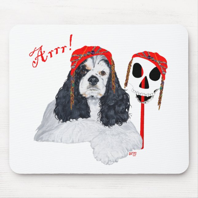 Mousepad American Cocker Spaniel Pirata (Frente)