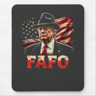 Mousepad American Donald Trump FAFO EUA Flag Patriotic