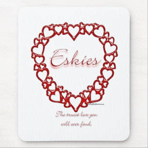 Mousepad American Eskie True Love