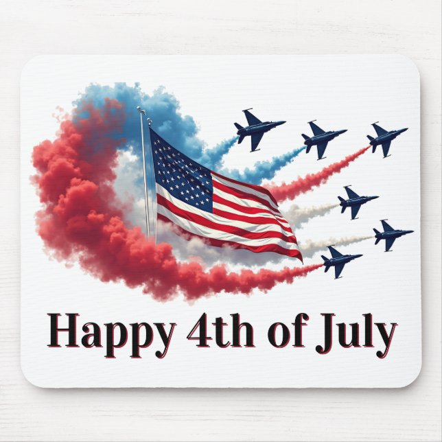 Mousepad American Flag, 4 de julho (Frente)