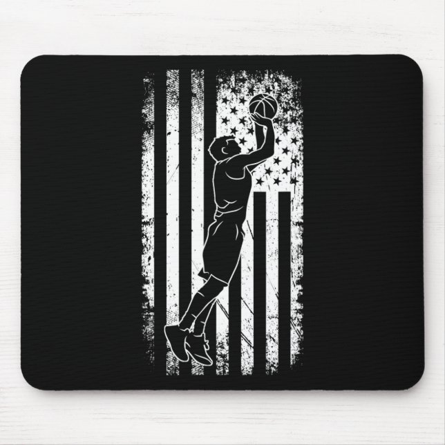Mousepad American Flag Bysketbyll Roupa - Bysketbyll (Frente)