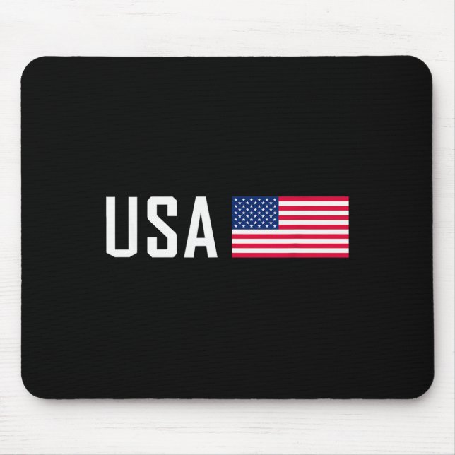 Mousepad American Flag Cool Patriotic Men Women 4th Of July (Frente)