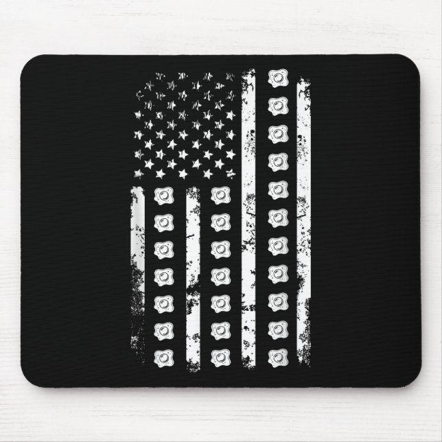 Mousepad American Flag Egg Food Usa Patriotism Patriot Love (Frente)