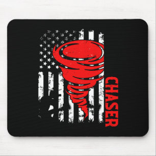 Mousepad American Flag Estados Unidos Tornado Storm Chaser 