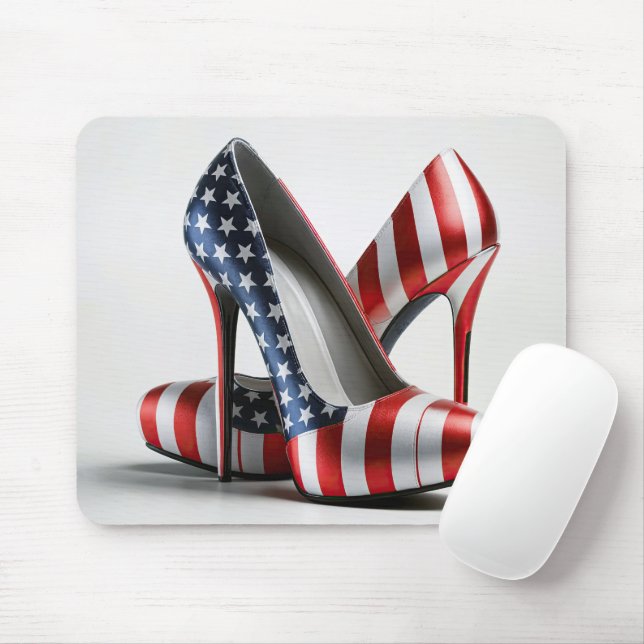 Mousepad American Flag High Heels (Com mouse)