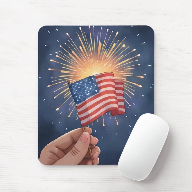 Mousepad American Flag Patriotic (Com mouse)